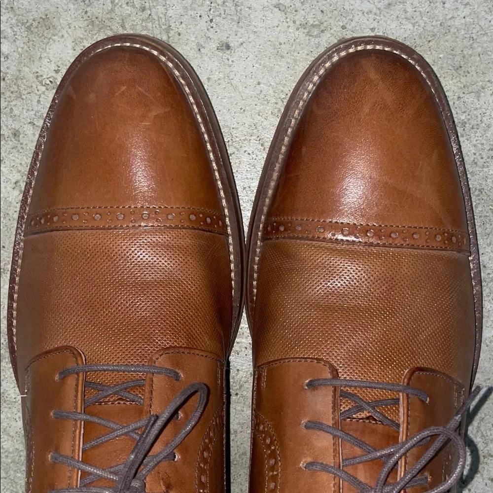 Johnston & Murphy Tan Leather Oxfords - Picture 7 of 8